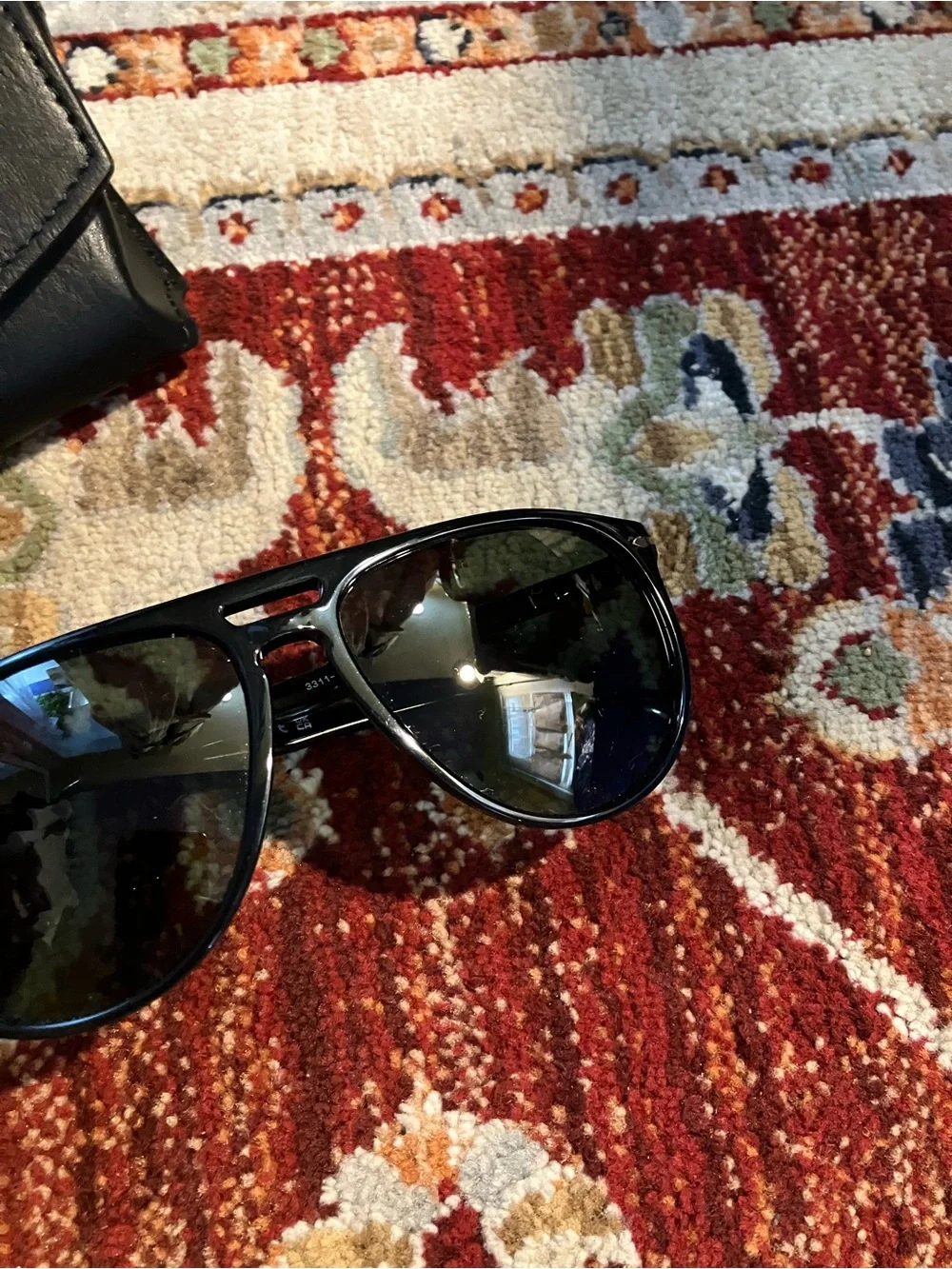 Persol 3301-S Sunglasses Black Unisex - Picture 3 of 8